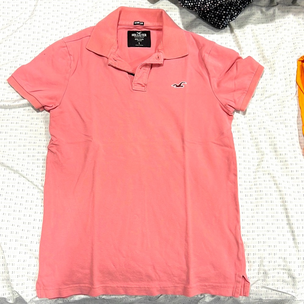 Hollister Polo Tee shirt -Pink